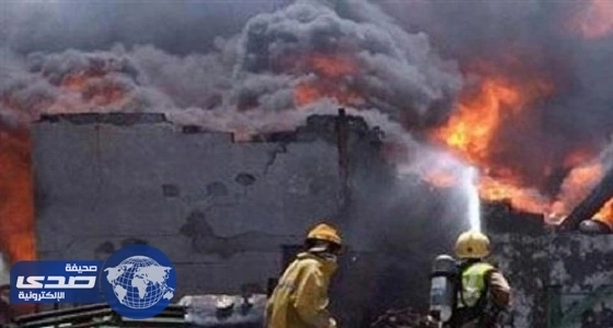 بقايا جمر تصيب شخصًا في عرعر