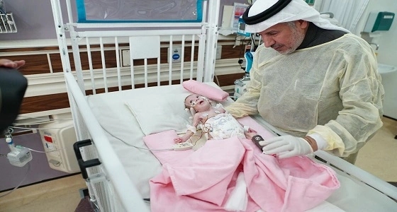 بالصور.. الربيعة: استقرار حالة الطفلة الفلسطينية حنين ونقلها لجناح الأطفال