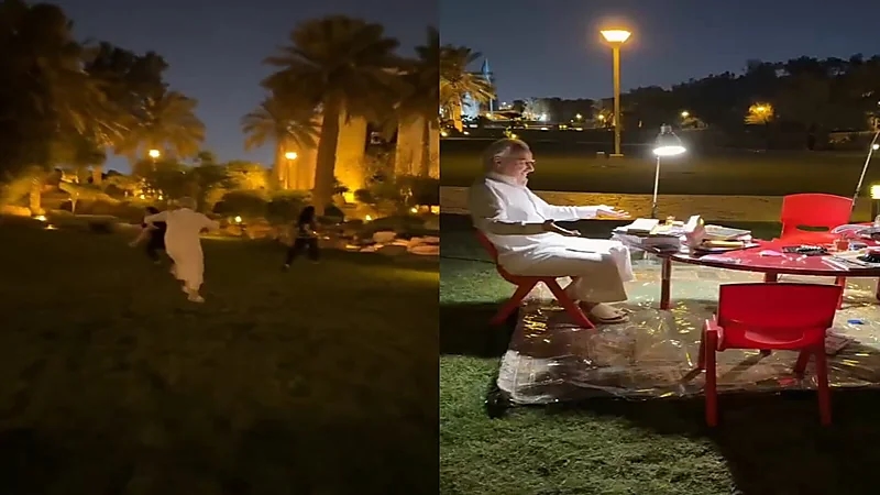 فيديو عفوي للأمير الوليد بن طلال يركض وراء حفيدتيه خلال أجواء العيد.. فيديو