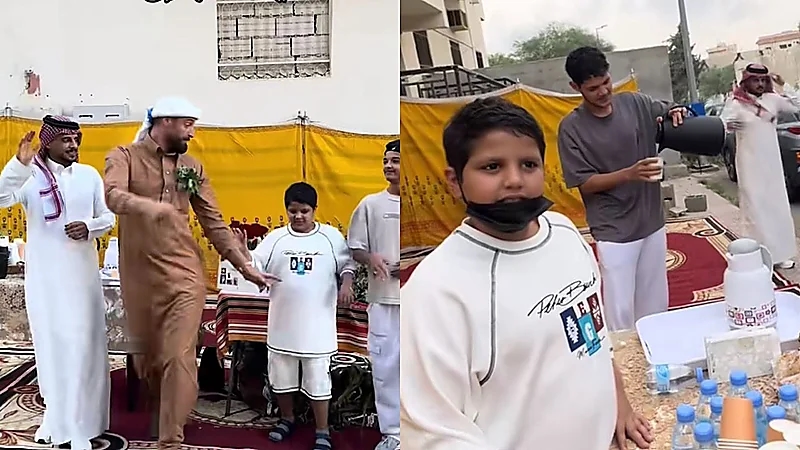 طفل يتحدى السرطان في الباحة ويحول مشروع الشاهي الخاص به إلى رسالة أمل .. فيديو