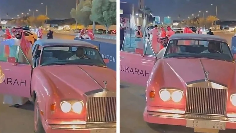 زوج سارة الودعاني يشعل مواقع التواصل بسيارة فاخرة تحمل اسم ابنته .. فيديو