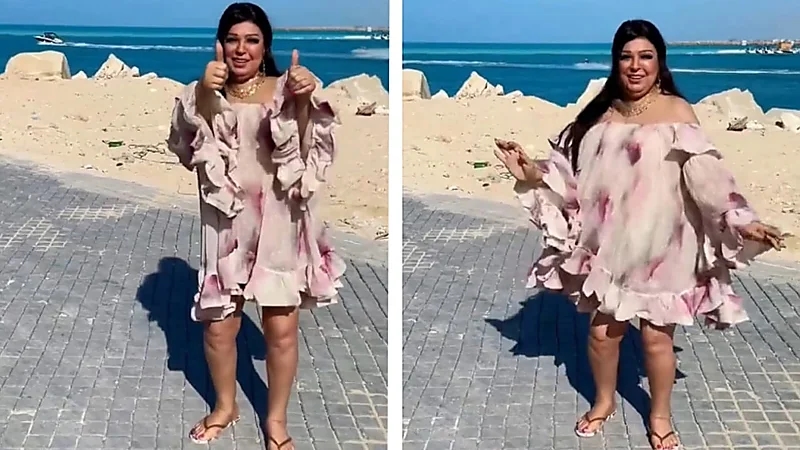 فيفي عبده تشعل مواقع التواصل بوصلة رقص على البحر .. فيديو