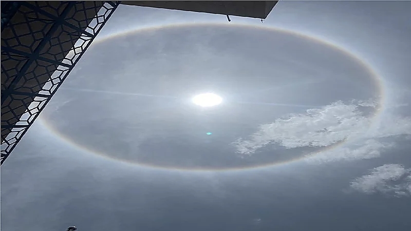 الحصيني: هالة الشمس تشير لقرب حالة جوية ممطرة