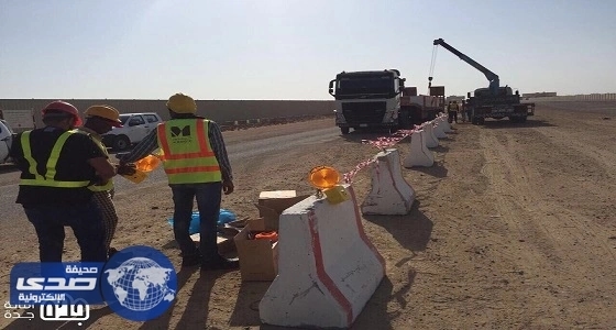 بالصور.. بدء تطوير طريق " الملك سعود "