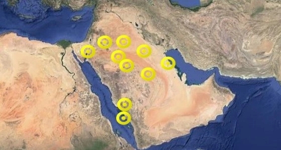 النظام الآلي للإنذار المبكر ينبه 8 مناطق من مناخ مساء اليوم
