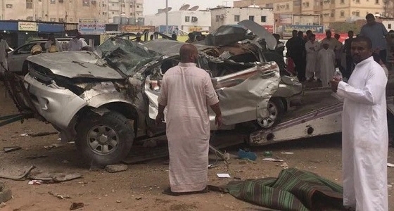 جسر الميناء بجدة يتسبب في اصطدام 16 سيارة