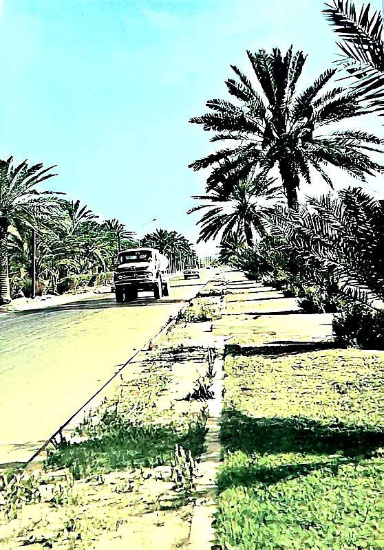 لقطة قديمة من مدخل الخرج