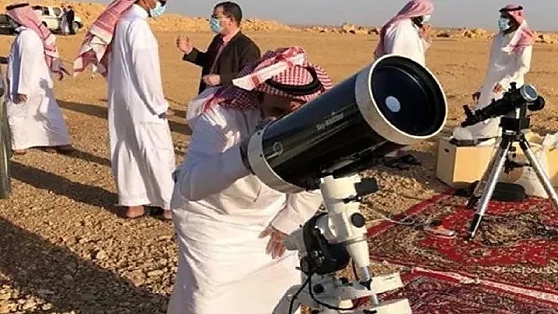 تعذر رؤية هلال شهر ذو الحجة في حوطة سدير وتمير