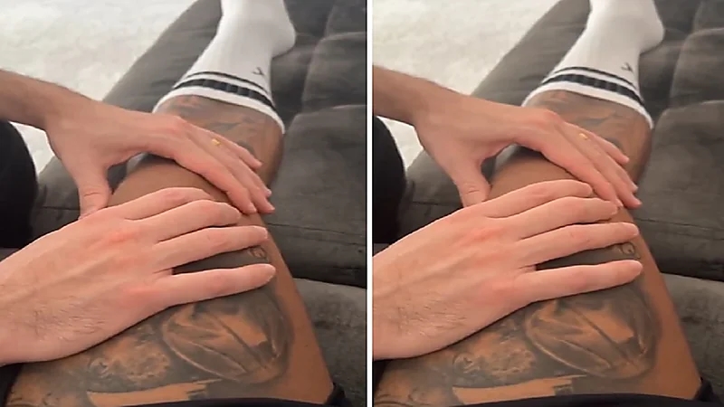 نيمار يبدأ عمليات التدليك حول موضع إصابته .. فيديو