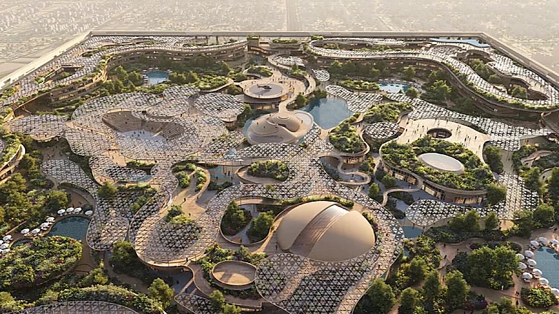 لقطات تُظهر المخطط الرئيسي لمشروع ⁧‫المربع الجديد‬⁩ أكبر داون تاون في العالم