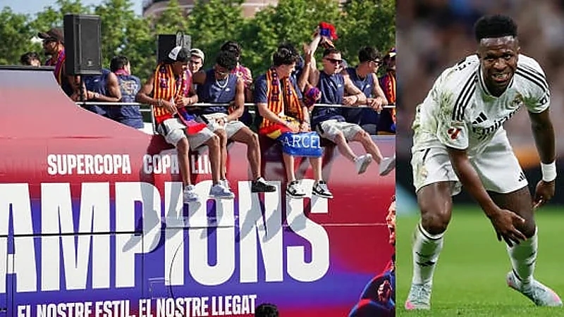 لاعبو برشلونة يسخرون من فينيسيوس