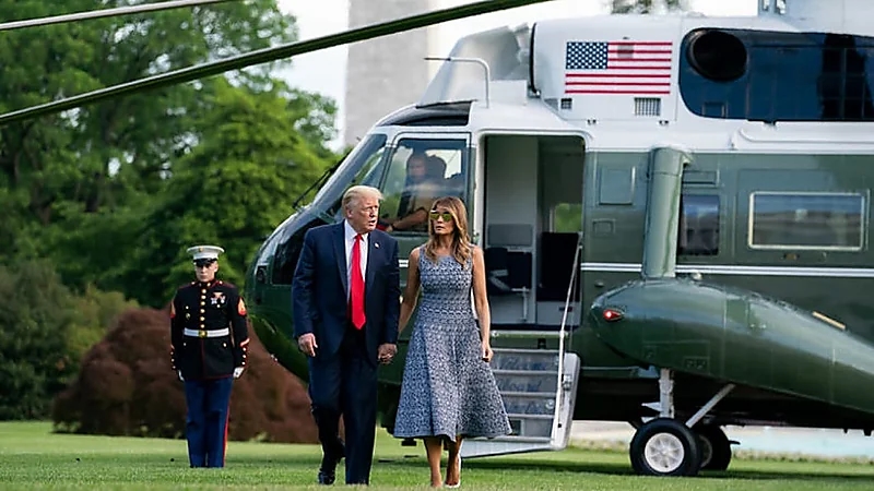 عطل مفاجئ يجبر مروحية ترامب على هبوط اضطراري في بريطانيا