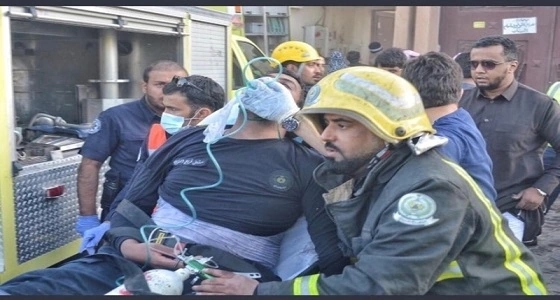 استقرار حالة مشعل العنزي بعد إنقاذه لطفل من حريق بحائل