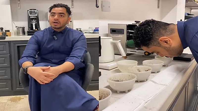 مواطن يحكي قصة حصوله على شهادات عالمية في تذوق القهوة.. فيديو