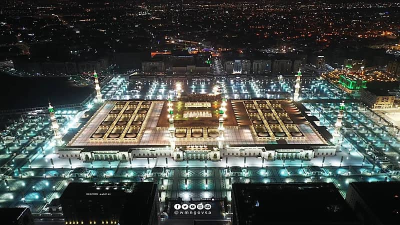 فتح سطح المسجد النبوي لصلاتي المغرب والعشاء ابتداءً من اليوم