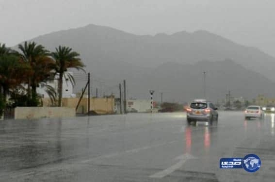 أمطار على محافظة محايل