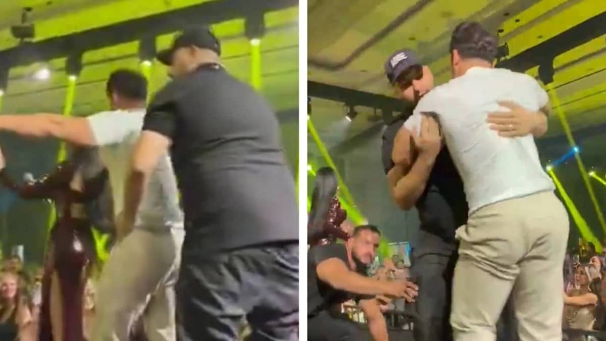 معجب يقتحم المسرح خلال حفل هيفاء وهبي في الأردن .. فيديو