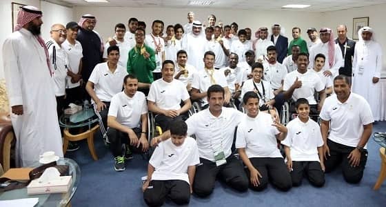 بالصور.. القنصل العام للمملكة في دبي يزور بعثة منتحب الاحتياجات الخاصة