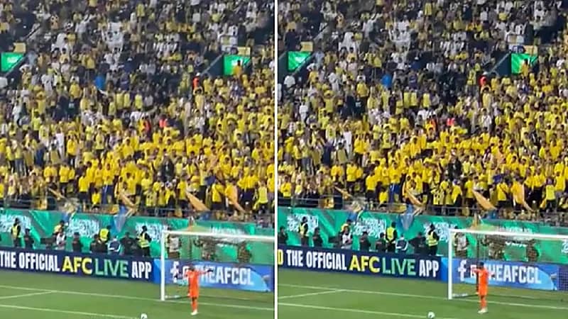 جماهير النصر تطلق صافرات استهجان ضد حارس العين .. فيديو