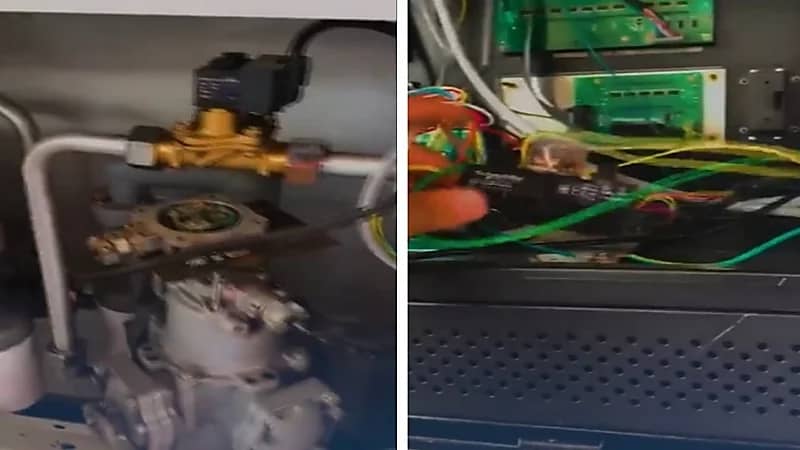 شاهد.. أجهزة مخفية داخل مضخات محطات الوقود تضيف 25 ريالًا مع كل تعبئة