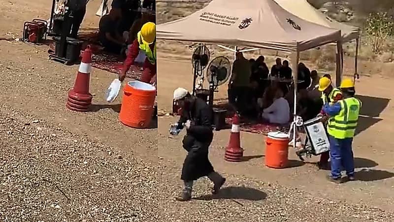 دورية أمن الطرق ووحدة الطوارئ تنقذ حجاج أردنيين خلال عودتهم لديارهم .. فيديو