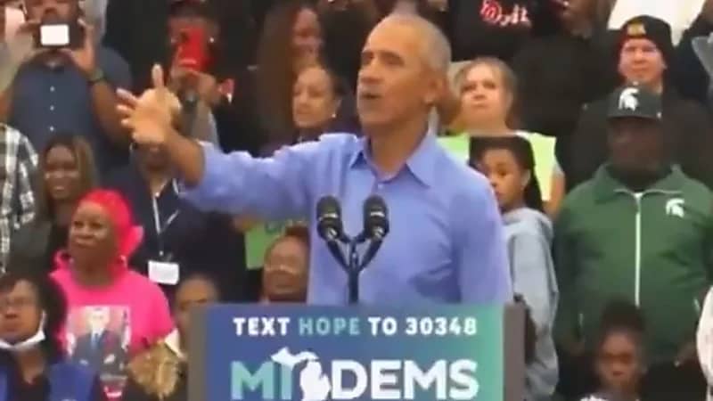 بالفيديو.. "أوباما" يحاول إنقاذ الديمقراطيين والجمهور يغضب: اللعنة جو بايدن