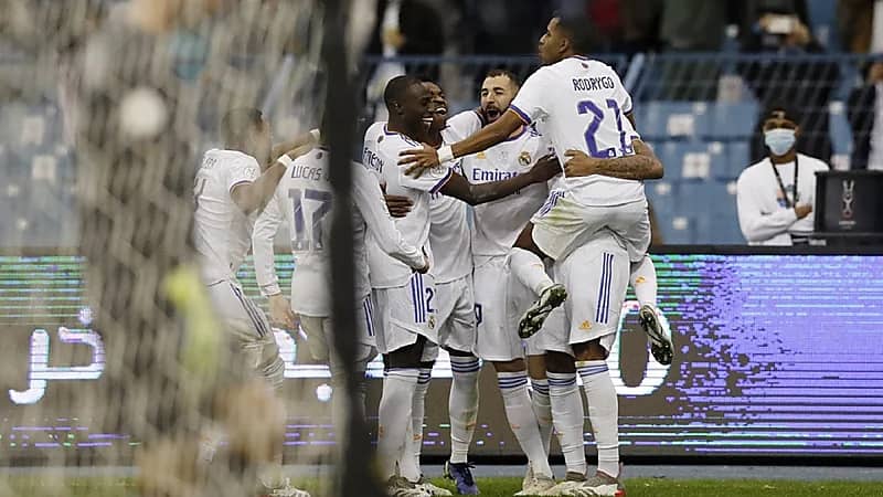 ريال مدريد يتوج بطلًا لكأس السوبر الإسباني