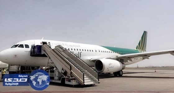بالفيديو.. وصول اول رحلة لطيران الخليجية السعودية لمطار ابها