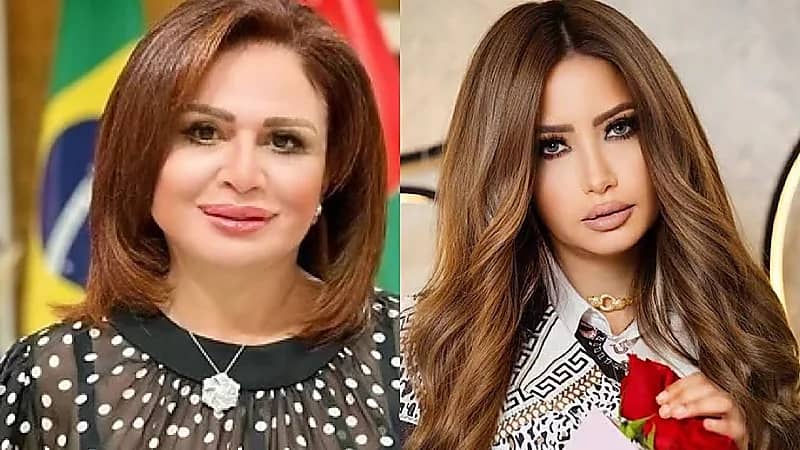 مي العيدان تسخر من إلهام شاهين بعد تبرعها بالدم لفلسطين