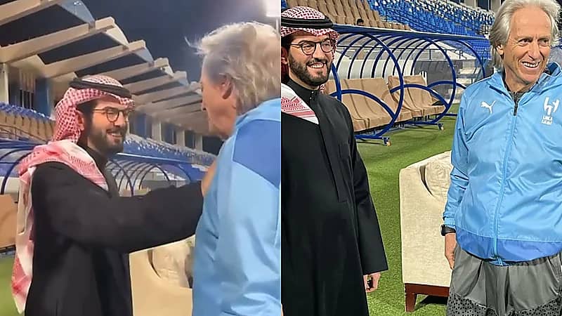 جيسوس برفقة فهد بن نافل خلال التمرين الأخير قبل مواجهة سباهان .. فيديو