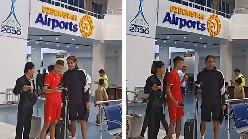 لحظة وصول بعثة الهلال إلى أوزبكستان .. فيديو