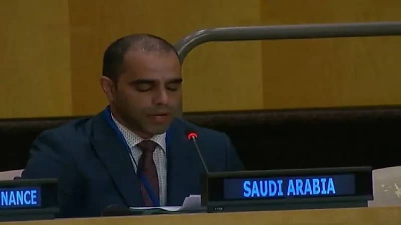 العضيب: المملكة تقف ضد دعم الأعمال الإرهابية بأي شكل من الأشكال