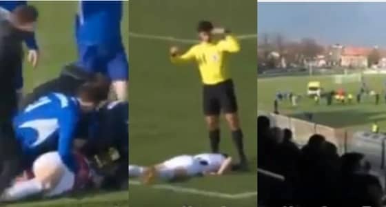 في مشهد مؤلم.. لاعب يلفظ أنفاسه الأخيرة في الملعب