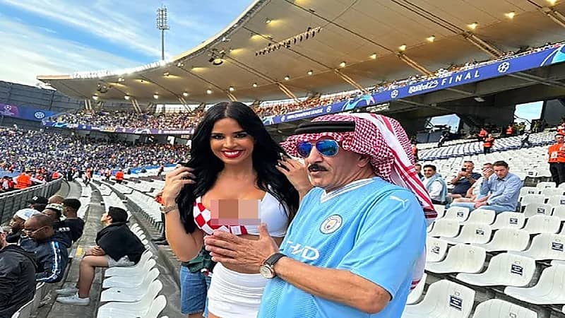 الفريان يتورط مع ملكة جمال كرواتيا..صور