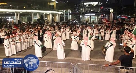 خريطة احتفالات دبي باليوم الوطني السعودي