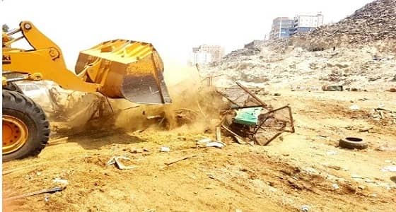 أمانة الطائف تزيل مخططات عشوائية على مساحة 1.5 مليون متر