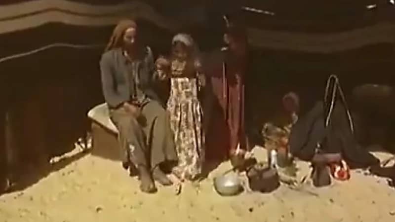 شاهد.. مقطع فيديو نادر وجميل لنساء بدويات يعملن على غزل الصوف