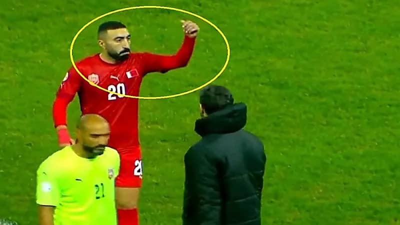 نجم البحرين يكشف حقيقة إيماءته إلى الحكم الإماراتي النقبي