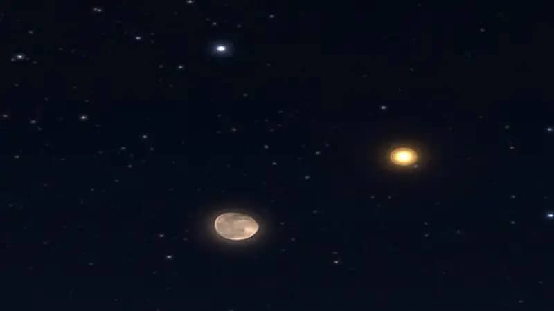 فلكية جدة: سماء المملكة تتزين اليوم باقتران القمر والمريخ