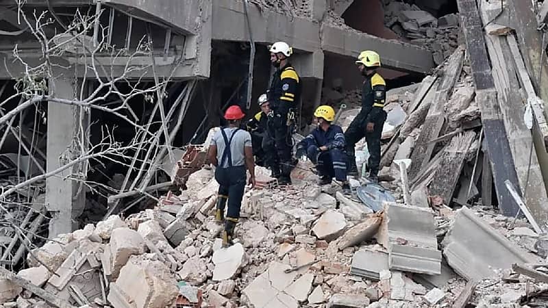 شاهد.. اللحظات الأولى لإنفجار فندق ساراتوغا في هافانا