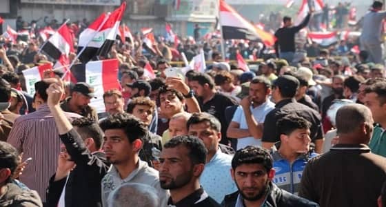 مظاهرة احتجاجية تجتاح كربلاء ضد إيران