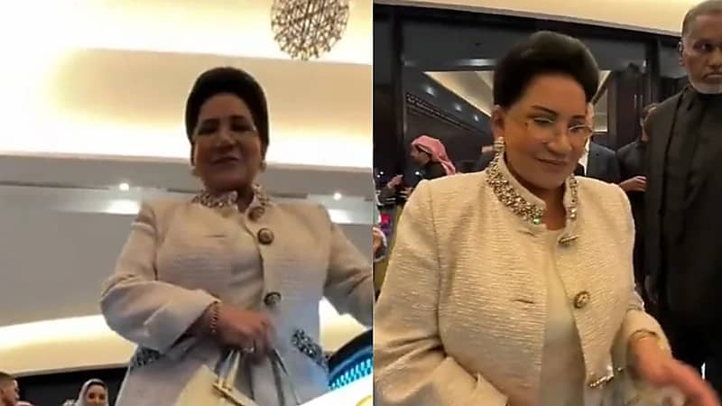 سعاد عبدالله بعد تعثر مصور: بسم الله عليك .. فيديو