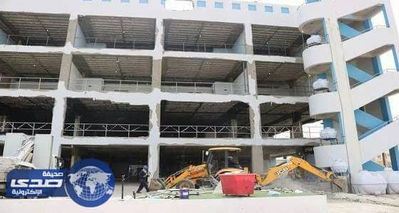 بدء العمل في مشروع تأهيل برج مستشفى جازان الطبي