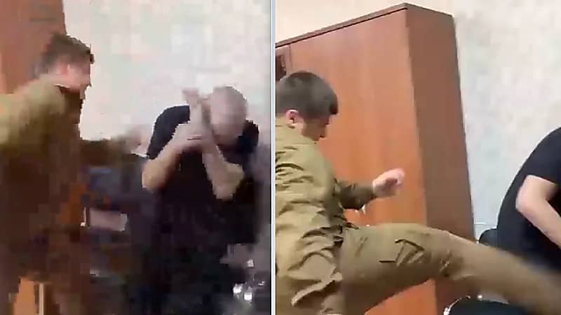 ابن رئيس الشيشان  يلقن شخصًا أحرق القرآن الكريم درسًا .. فيديو