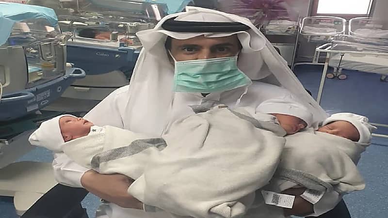 مواطن يُرزق بـ3 توائم بعد 6 سنوات من الانتظار