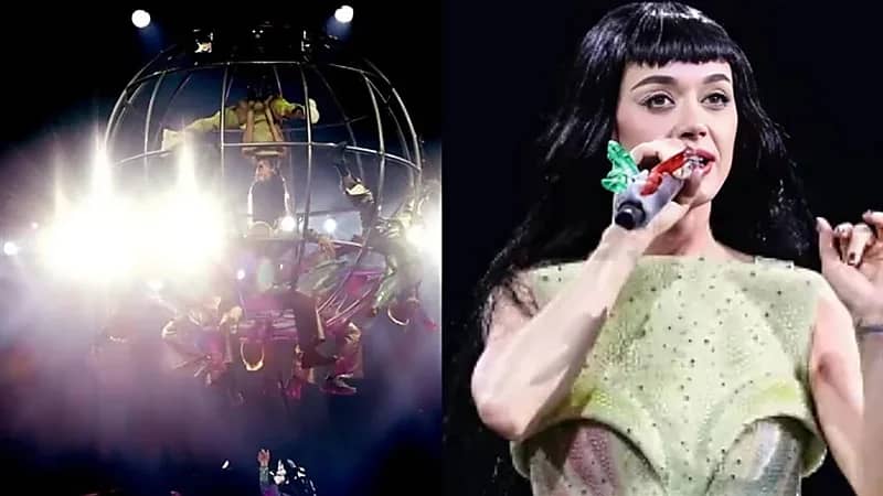 موقف مرعب لنجمة البوب كاتي بيري خلال حفلها في أستراليا .. فيديو