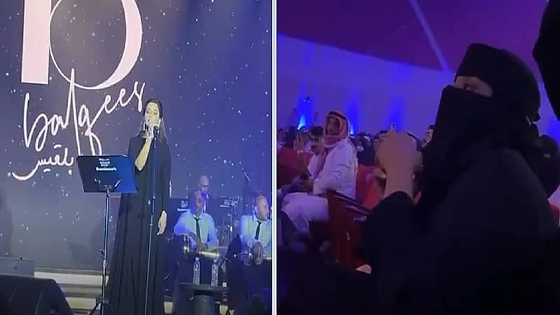 فتاة تجبر بلقيس فتحي على التوقف عن الغناء .. فيديو