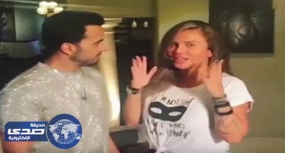 بالفيديو.. نيكول سابا ترحب بالنجم لويس فونسي