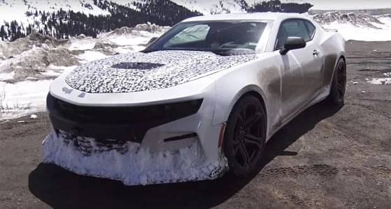 بالفيديو.. أول ظهور لـ " شيفروليه كمارو SS 2019 "  مموهة على أرض الواقع