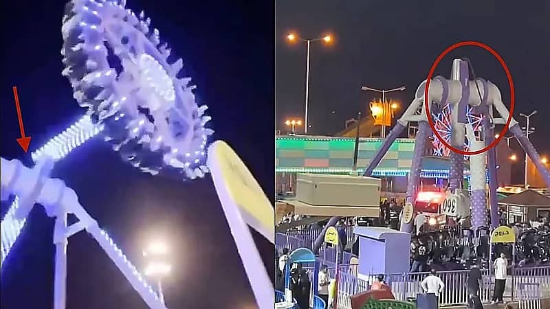 وفاة إحدى الفتيات متأثرة بإصاباتها جراء سقوط لعبة الملاهي بالطائف